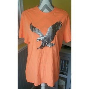 Mens American Eagle orange tee